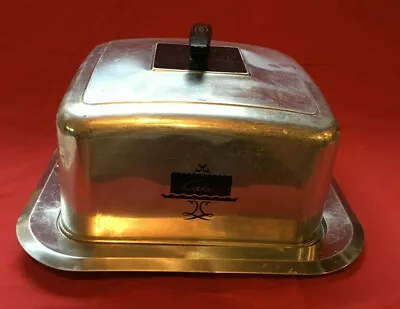 Vintage West Bend Locking Latch Aluminum Square Cake Cover Carrier Server • $18