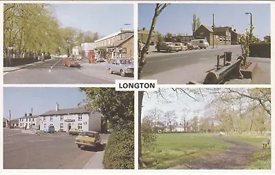 Standard Size Printed Postcard Longton Multiview • £1.75