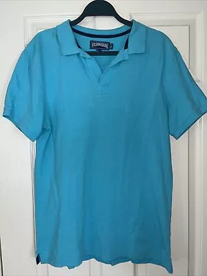 Vilebrequin Cotton Turquoise Polo Shirt - Size Small • $55