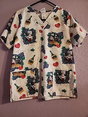 I Love Lucy Scrub Top Size Small • $9.99