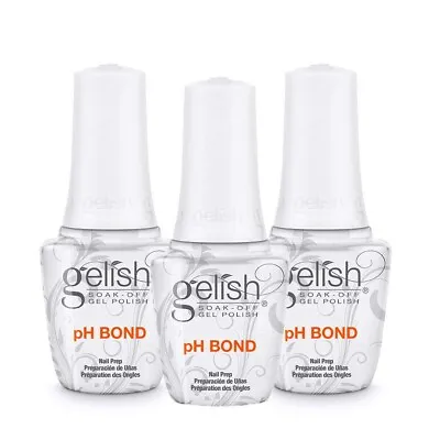 Gelish UV Gel PH Bond Nail Prep Dehydrator 0.5oz (3 Pack) • $17.99