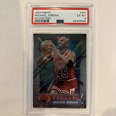 1994 Finest Michael Jordan W/ Coating #331 PSA 6 EX-MT • $30
