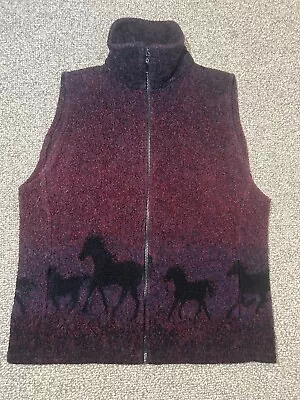 Bears Ridge Purple Wool Vest Men’s XL Made In USA Horses • $28.90