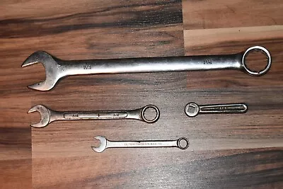 Used Wrench Lot Of 4 Wrenches - 1 1/4 3/4 1/2 + Vintage Ace Mini Wrench • $10