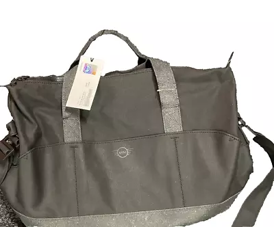 MINI Cooper Gray Duffle Gym Travel Overnight Bag Material Mix New With Defects • $49.99