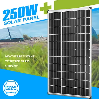 250W Solar  Panel 12V 250 Watt Mono Caravan Camping Power Charging Battery • $99