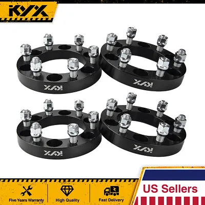 $79.80 • Buy 4pcs 1 Inch For Chevy GMC Wheel Spacers Adapters | 6x5.5 To 6x5.5 14x1.5 | 6 Lug
