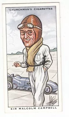 MALCOLM CAMPBELL 1931 Churchman Sporting Celebrities #37 NM Auto Racing • $5.95
