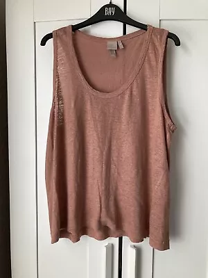 H&M Brown Linen Vest XL • £0.99