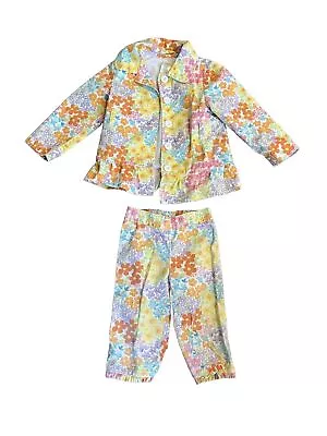 SIZE 3t/4t GYMBOREE BUTTERFLY BLOSSOMS TOP & CAPRIS OUTFIT SPRING SUMMER • $29