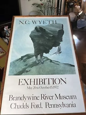 Original Nc Wyeth Brandywine Museum Winter 1971 Print  Poster • $149