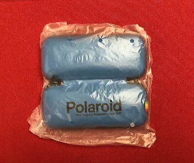 NEW Polaroid Zip-Up Clamshell Sunglasses Eye Glasses Case Blue With Pouch • $13.80