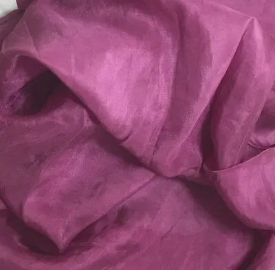 $11.99 • Buy Hand Dyed MAROON China Silk HABOTAI Fabric