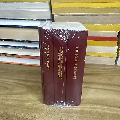 4 Book LDS Pocket Size Book Set Book Of Mormon Doctrine Covenants New Testament • $24.99