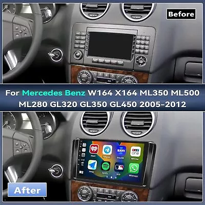 For Mercedes Benz W164 ML500 GL350 GL450 Android 13 Carplay Car Stereo Radio GPS • $139.09