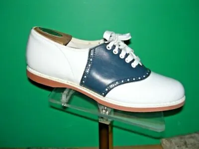 Lazybones Classic Blue/white Saddle Shoes NOS • $88