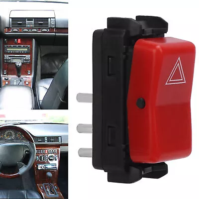 New Warning Hazard Light Emergency Flasher Switch 1248200110 Red Part For W124 • $10.10