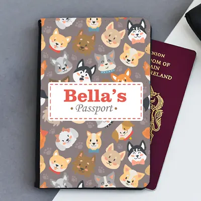 Personalised Dogs Kids Children's Baby First ID Passport Holder Cover • £9.99