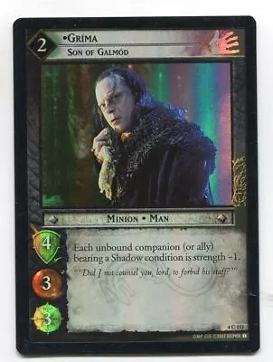 Lord Of The Rings CCG Foil Card TTT 4.C153 Grima Son Of Galmod • £2.49