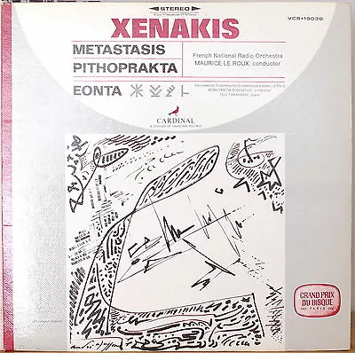 $21 • Buy XENAKIS: Metastatis/Pithoprakta/Eonta-NM+1968LP GRAND PRIX Du DISQUE W/ INSERT