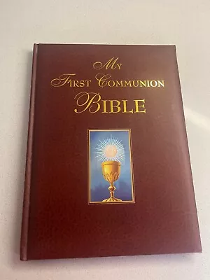 My First Communion Bible (Burgundy) - Hardcover By Benedict - VERY GOOD • $10