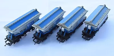 4 X Hornby R052 CDA Covered China Clay Hopper Wagons - 00 Scale - UNBOXED • £20