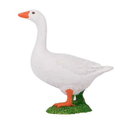Mojo GOOSE WHITE Farmyard Bird Life Toy Countryside Animals Figures Models Pets • £7.95