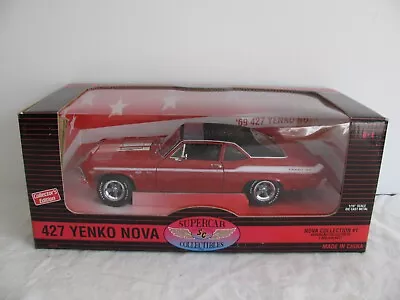 Ertl American Muscle Supercar 1/18 Red 1969 Yenko 427 Chevy Nova #29119 NOS • $149.99