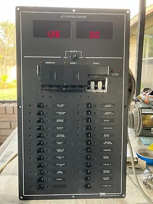 Marine AC Circuit Breaker And Distribution Control Panel With Digital Meters • $750