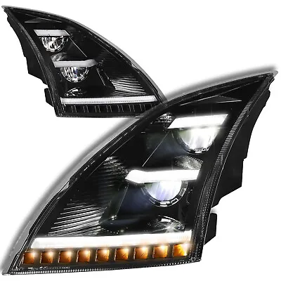 Performance LED Headlight Black Pair Fits 2018-2023 Volvo VNL VNR • $640