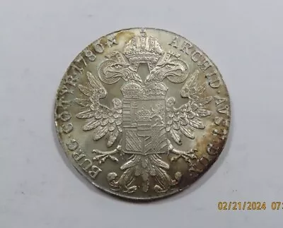 Austria Large Silver Maria Theresa Thaler 1780 NICE Condition SCARCE • £28.94