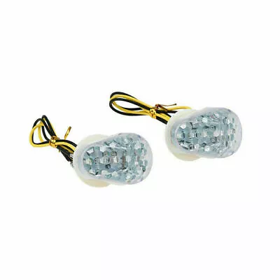 Motorcycle Clear LED Flush Mount Turn Signals Light For Kawasaki ZX6R 1998-2004 • $9.48