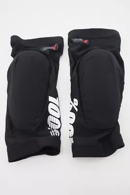 100% Teratec Mountain Bike Knee Pads Size Medium Black/White • $24.99