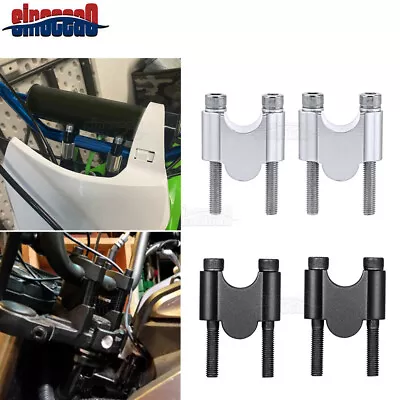 For Kawasaki KLR650 Ninja 650R 7/8'' CNC Billet Handlebar Risers Kit Mount Clamp • $12.99