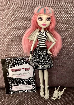 £32 • Buy *Monster High Doll Rochelle Goyle First Wave Original Ghouls With Pet And Diary