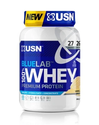 £35.99 • Buy USN Blue Lab 100% Whey Protein Powder Isolate & Hydrolysate Muscle Growth 908gm