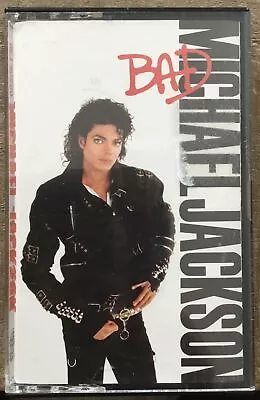 MICHAEL JACKSON BAD Album Cassette Epic Records Tape 1987 • $13.95