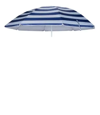 $37 • Buy 2M Outdoor Stripe Beach Umbrella Sun Shade Shelter Adjustable Height Easy Storag