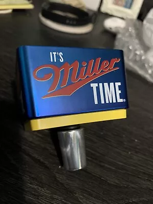 NEW Miller Lite  It's Miller Time  Beer Tap Handle NEW IN BOX • $6.50