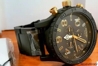 Brand New Watch A0831041 51-30 Chrono MATTE BLACK GOLD A083-1041 Genuine 5130 US • $143