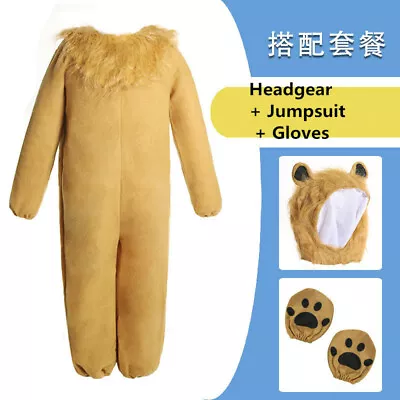 £27.59 • Buy Kids Forest King Lion King Simba Cosplay Animal Dress Up Stage Role Play Costume