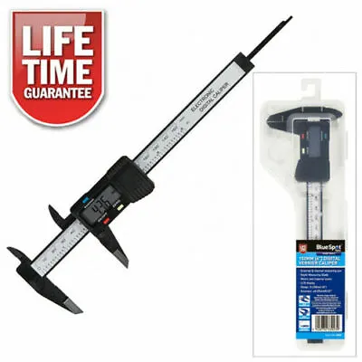 6  INCH DIGITAL VERNIER CALIPER ELECTRONIC LCD RULER 150mm MICROMETER GAUGE TOOL • £8.95