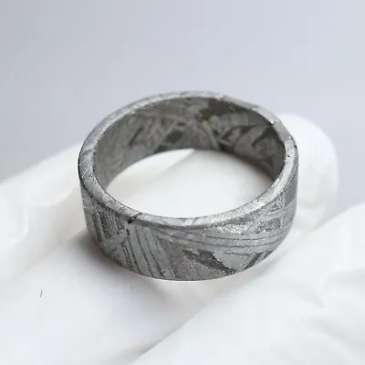 Muonionalusta Meteorite Carved Ring SIZE(US12 ) Meteorite Ring  R2090 • $49