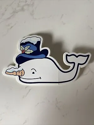 VINEYARD VINES Snowman Whale Sticker • $2.50