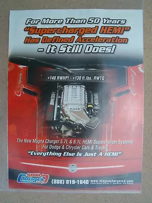 Magna Charger Supercharger Original 2009 Ad Hemi  • $11.95