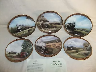 C4 Davenport Vintage Collector Plates WHEN THE TRAIN WENT BY + Box & Cert. 8I6C • £7.94