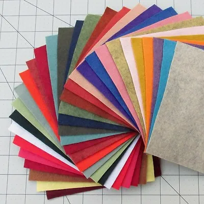 30 - 6 X12   Sheets Merino Wool Blend Felt - Assorted Colors • $25.50