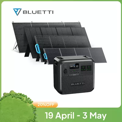 BLUETTI AC180 Portable Power Station 1152Wh LiFePO4 With Solar Panel Optional • £998