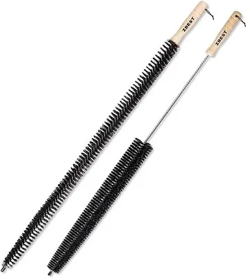 Radiator Cleaner Brush With Wooden Handle | Pack Of 2 Multi-Purpose Long Duster • £7.89