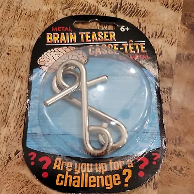  IQ Test Mind Game Toys Brain Teaser Metal Wire Puzzles Magic Trick Toy • $10.25